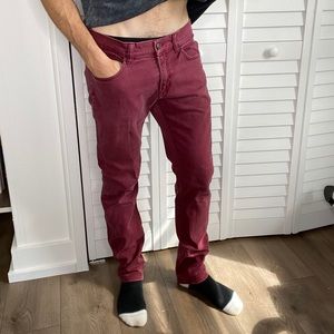 Red jeans